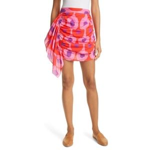 RHODE Ikat Hanna Side Ruched Miniskirt Size XL